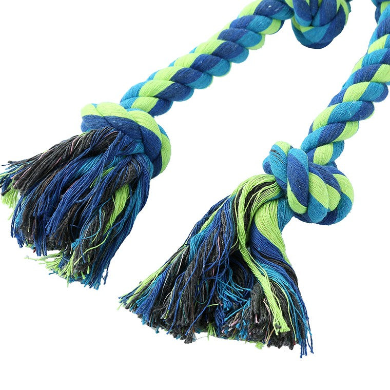 Twin Knotted Rope Tugger Toy w/ Handle