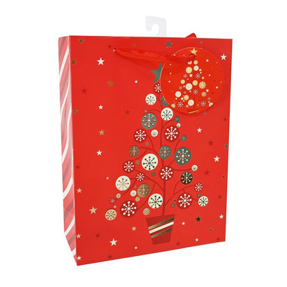 Christmas Giftbag, Foil, Medium, Asstd