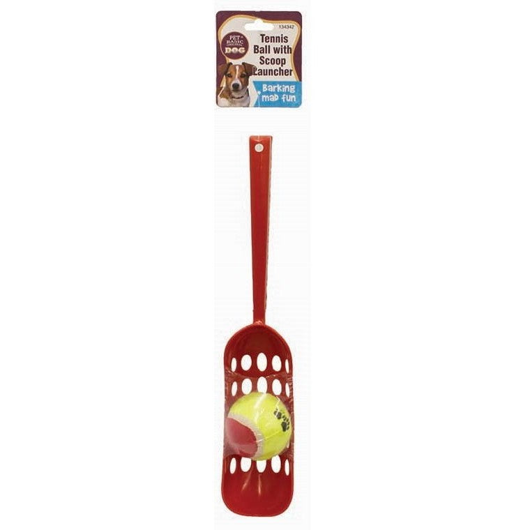 Tennis Ball w/ Scoop Launcher, Asstd Colours