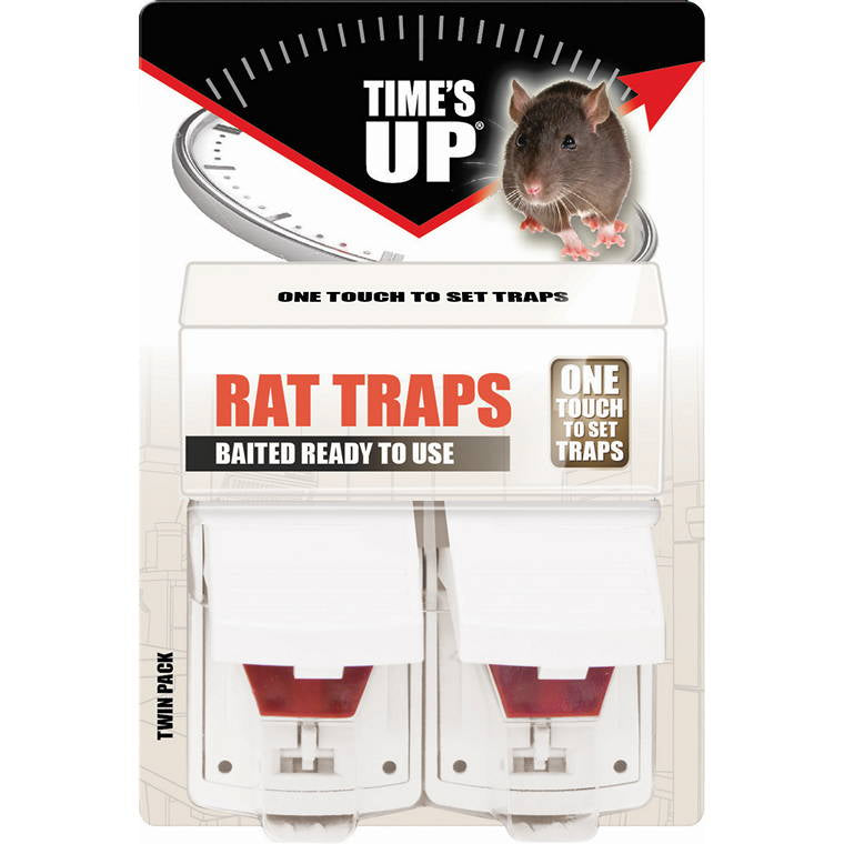 Heavy Duty Baited Rat Trap, 2pk