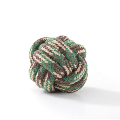 Military Knotted Rope Ball Toy, Asstd