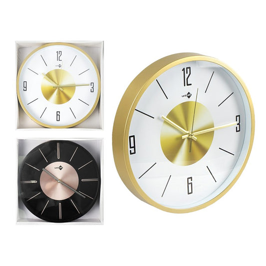 Classic Clock, Gold, 30cm, 2 Asstd Designs