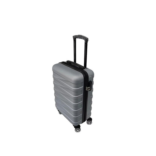 Akio Trolley Luggage, Silver, Medium