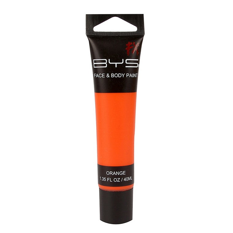 BYS Fx Face & Body Paint Tube, 40ml, Orange