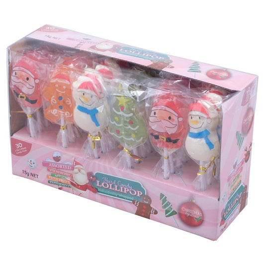 Christmas Candy Lollipops, 30pk