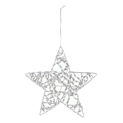 Hanging Metallic Star, 15cm, Asstd