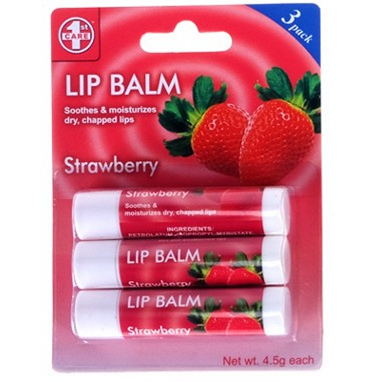 Lip Balm, 3pk, Asstd