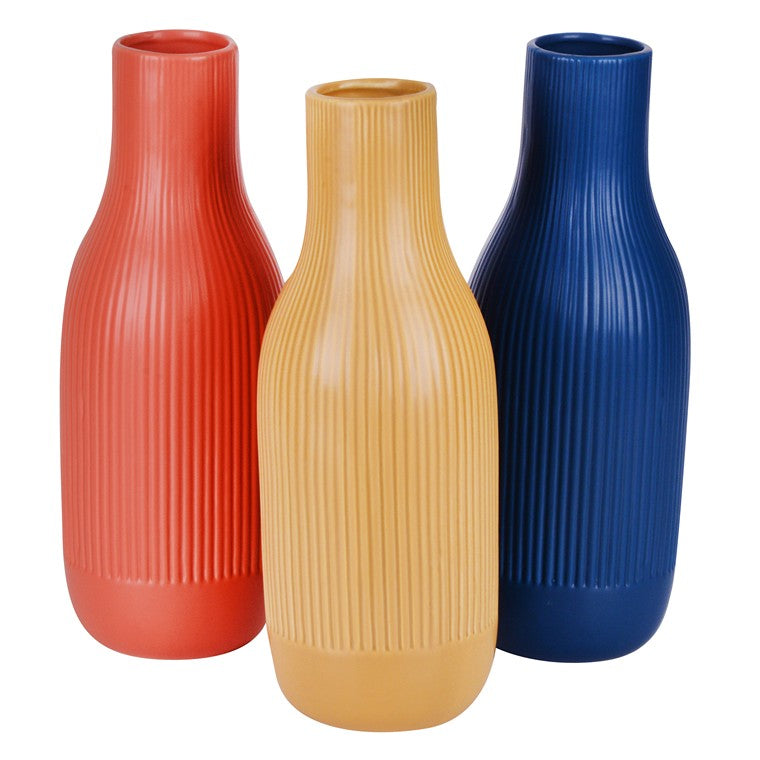 H&G Ceramic Bottle Vase, Terracotta, Large