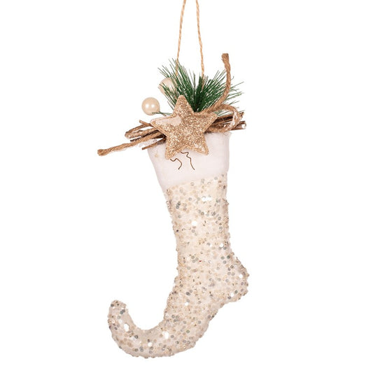 Elf Boot Tree Ornament, 13cm