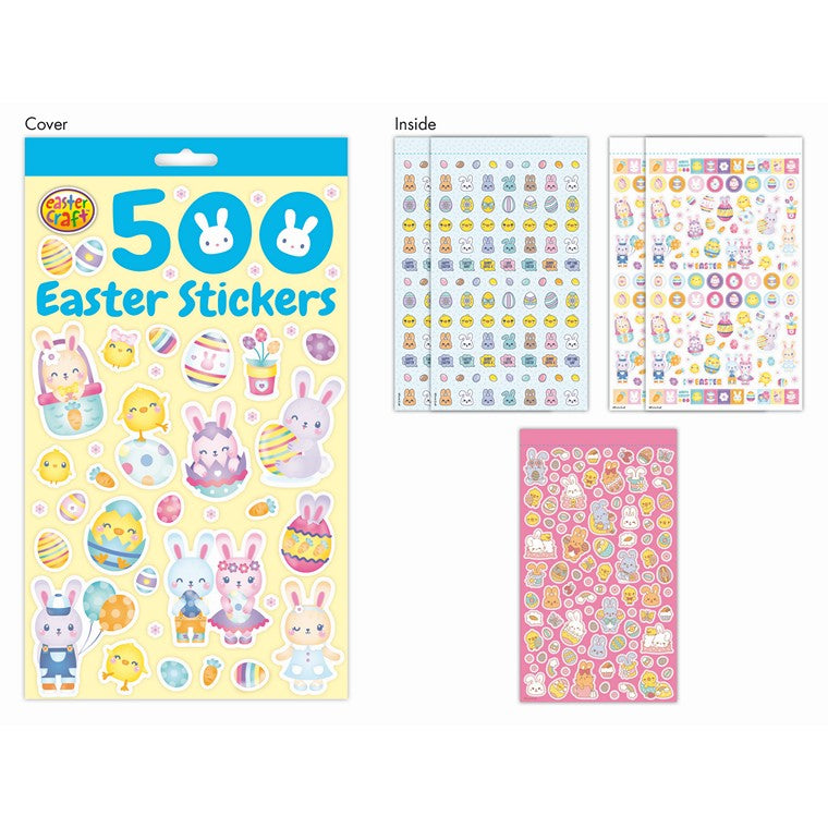 500 Easter Sticker Pad