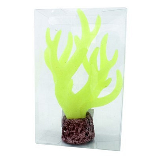 Fluro Coral Fish Aquarium Decoration, 15cm, Asstd Colours