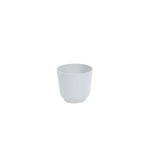 Vertical Striped Round Planter, Asstd, 16.7cm