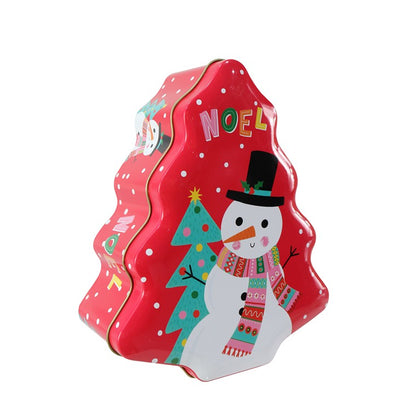 Cookie Tin Tree Shape, Asstd