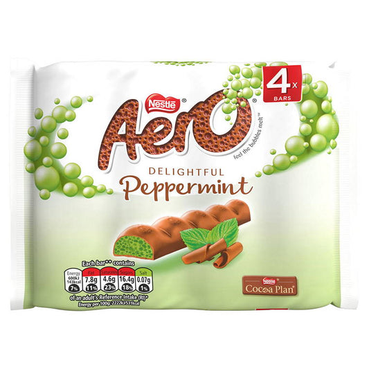 Nestle Aero Bubbly Bar Peppermint, 4pk, 108gm