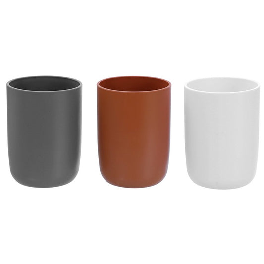 Bano Bathroom Tumbler, 3 Asstd Colours