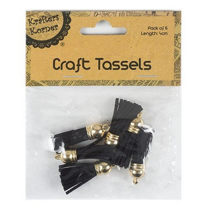 Craft Tassels, 6pk, 6 Asstd Colours