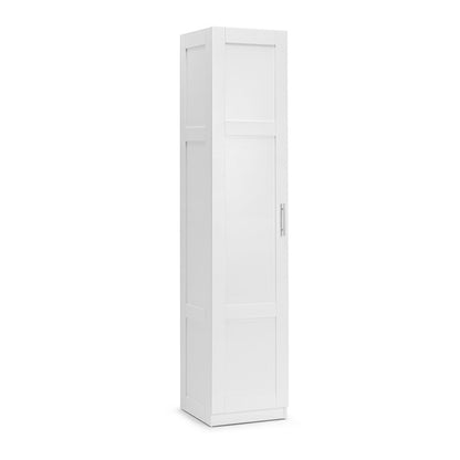 H&G Tall Cabinet, White, 1 Door