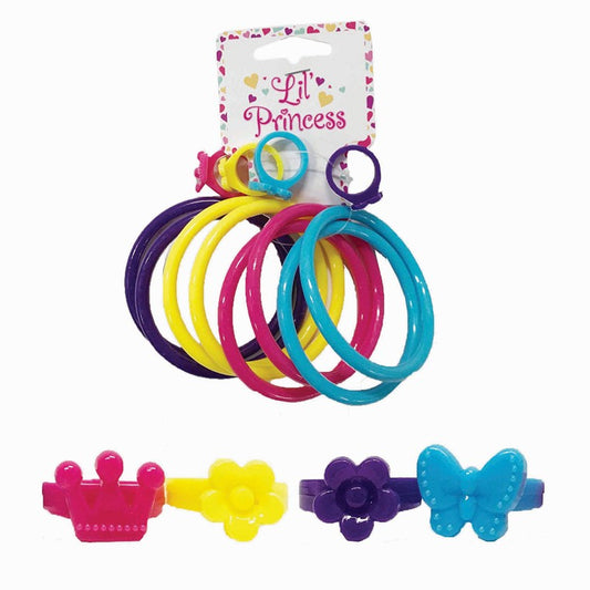 Little Princess Ring and Bracelet Set, 12pce