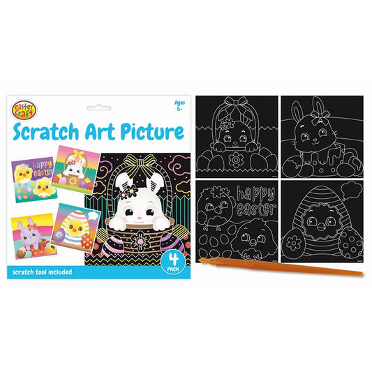 Scratch Art Picture, 4pk