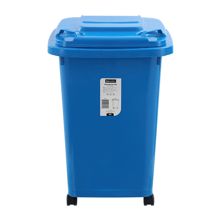 Wheelie Bin, 60L, 4 Asstd Colours