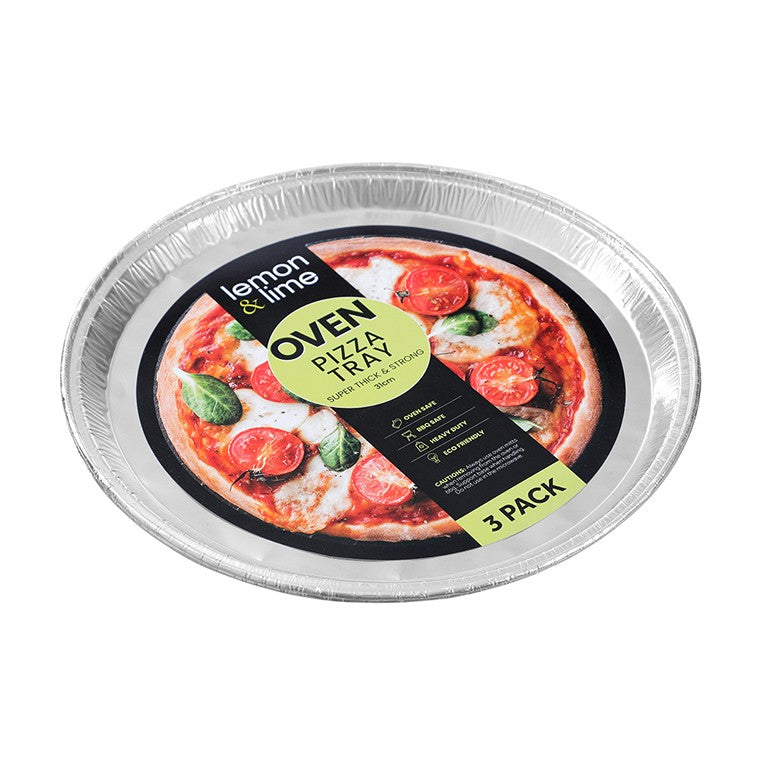 L&L Pizza Foil Tray, 3pk