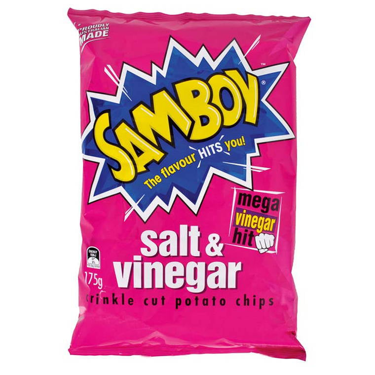 Samboy Salt and Vinegar Chips, 175gm