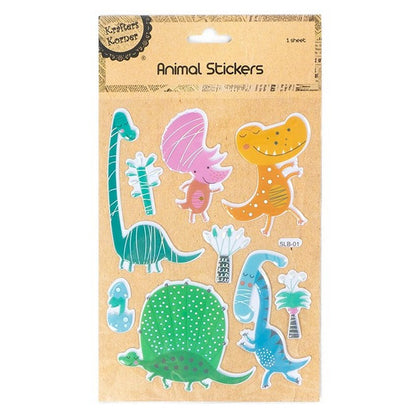 Animal Stickers, 3 Asstd Designs