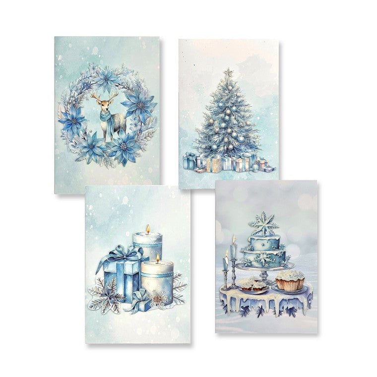 Christmas Winter Wonderland Cards, Asstd, 8pk