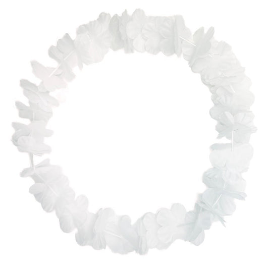 Party Flower Lei, White