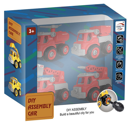 DIY Assembly Fire Trucks, Asstd