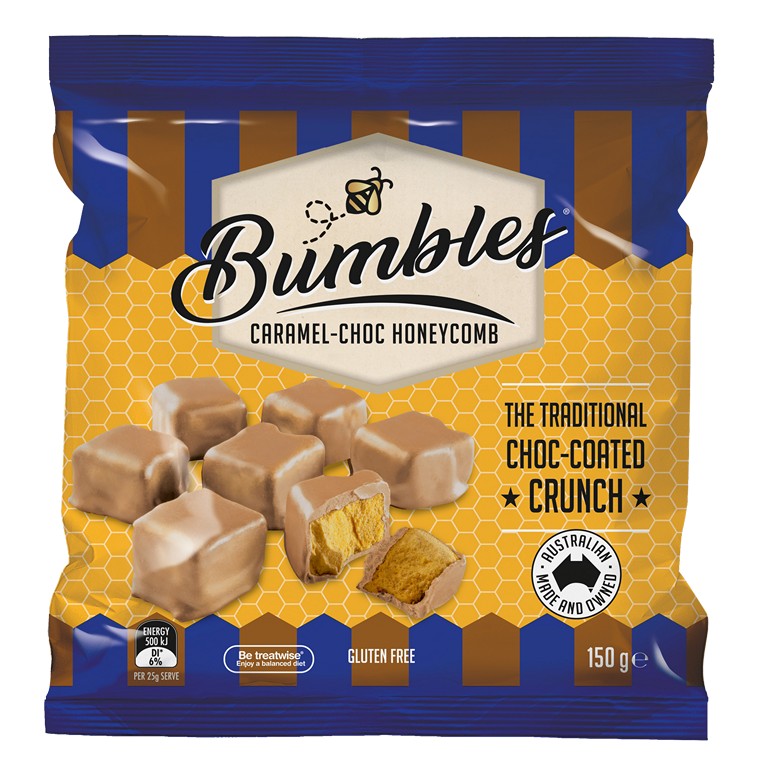 Menz Bumbles Caramel Chocolate, 150gm