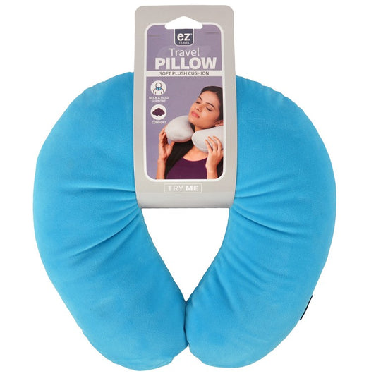 Adult Travel Pillow w/ Microbeads, 2 Asstd Colours