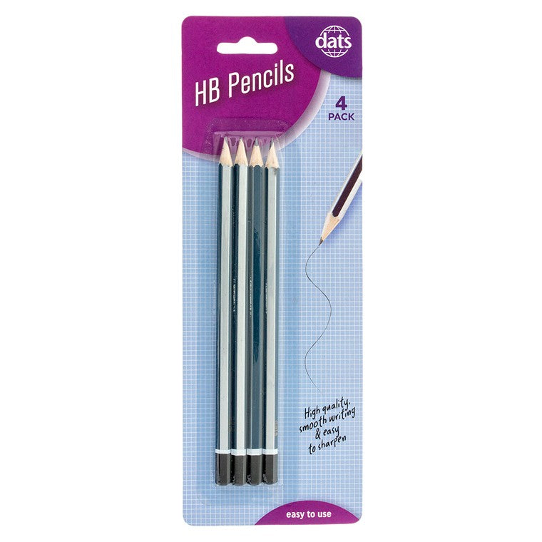 HB Pencils, 4pk