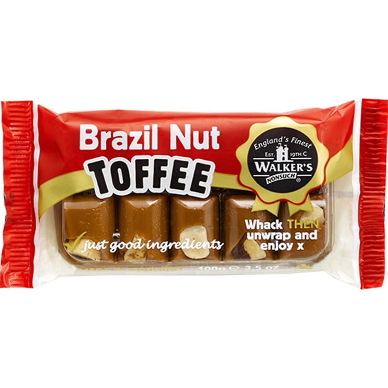 Walkers Brazil Nut Toffee, 100gm