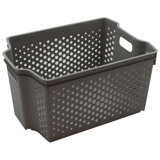 Hudson Stacking Basket, 28x20x14.5cm, 3 Asstd Colours