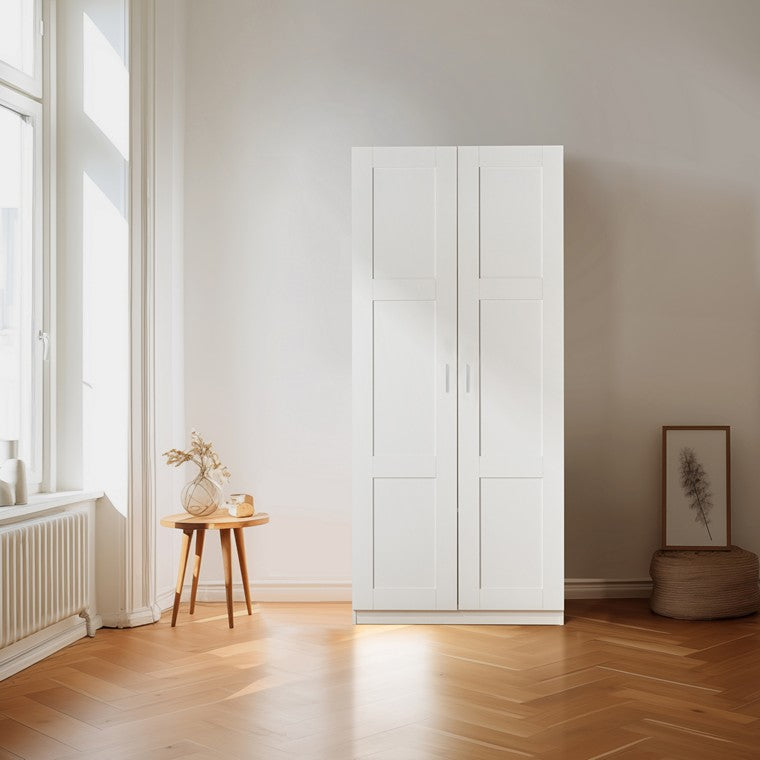 H&G 2 Door Wardrobe, White