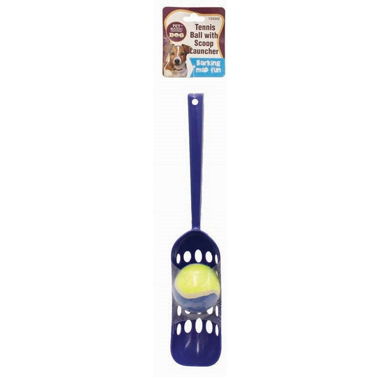 Tennis Ball w/ Scoop Launcher, Asstd Colours