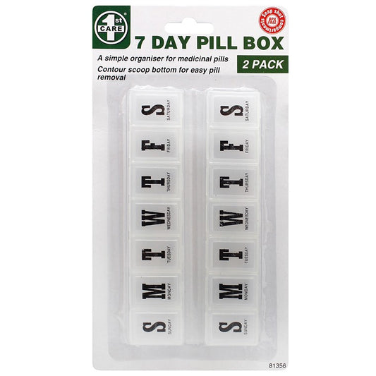 7 Day Pill Box, 2pk