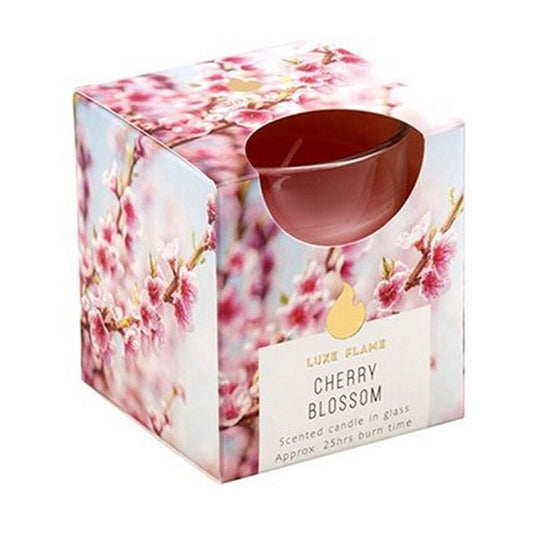 Scented Candle in Glass Jar, Cherry Blossom