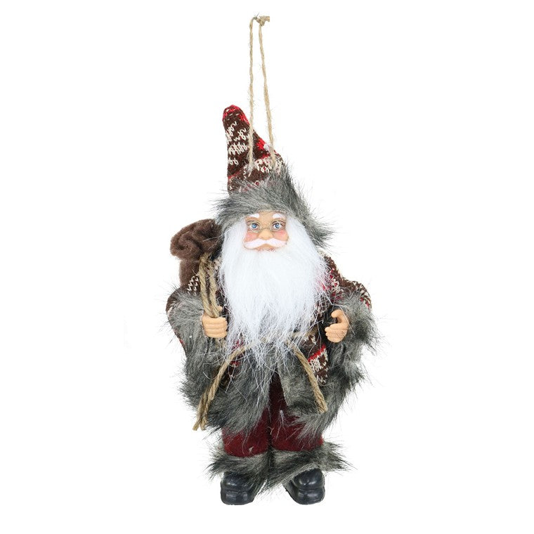 Santa Vintage Figure, 18cm, Asstd