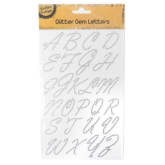 Glitter Gem Letter Stickers