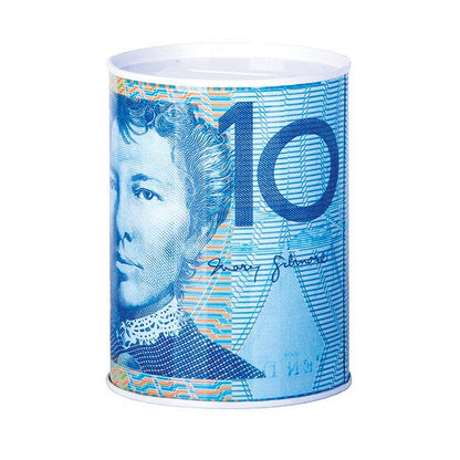 Aust Notes Money Tin, Small.