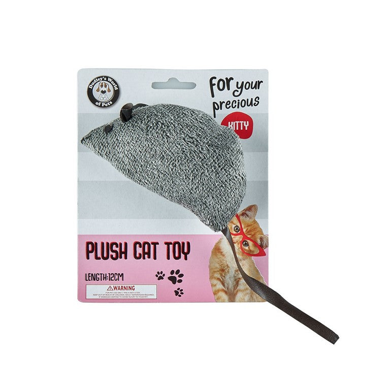 Plush Mouse Cat Toy, 12cm