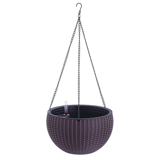 Plastic Hanging Pot, 3 Asstd Colours