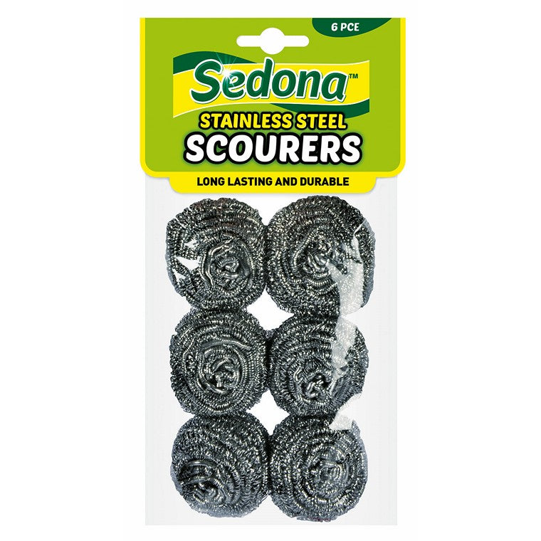 Sedona Cleaning Scourers-Long Lasting, 6pce