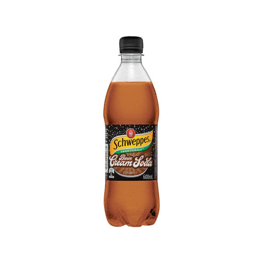 Schweppes Traditional Brown Creaming Soda, 600ml