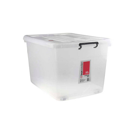 Storage Box, Heavy Duty, High Transparent, 90L