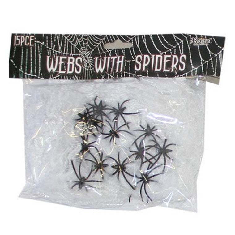 Halloween Spider Web w/ Spiders