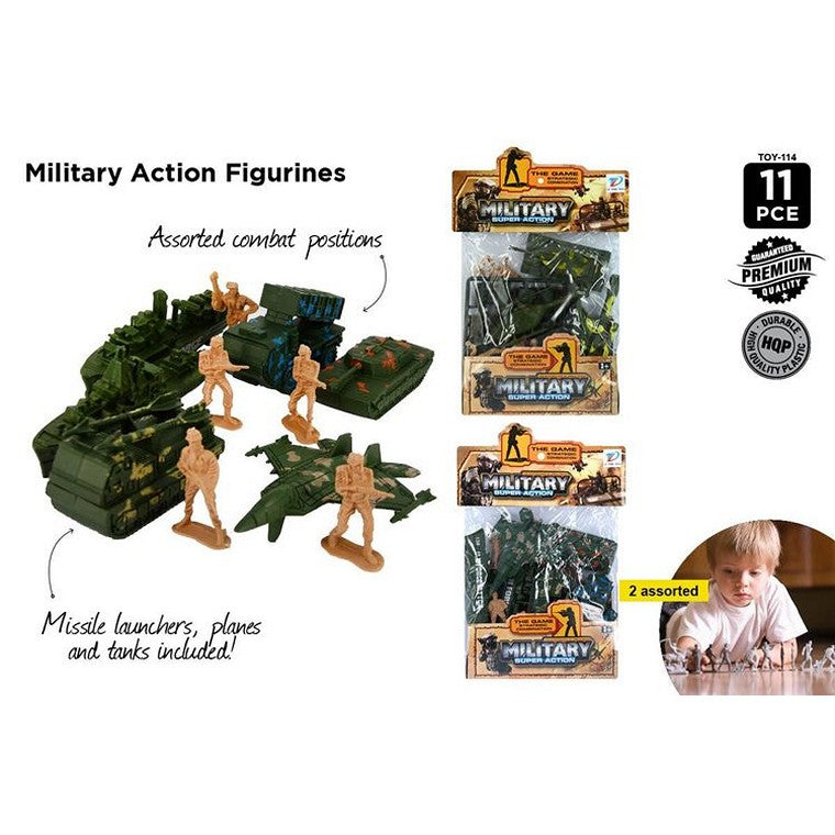 Military Figures, 12pce
