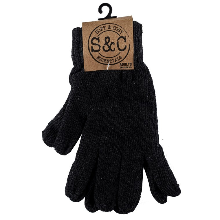 Adults Basic Gloves, Black